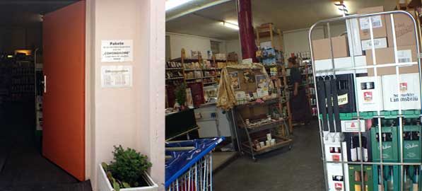 Eingangsbereich Laden